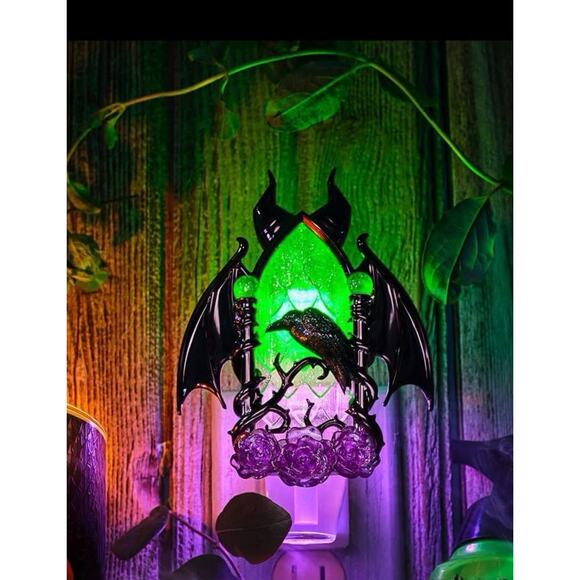 Bath & Body Works Disney Villians Maleficent Dragon Wallflower Nightlight NEW - Picture 5 of 6